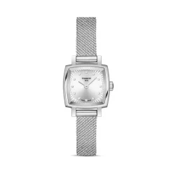 Cheapest 🤩 Tissot Lovely Square Diamond Mesh Bracelet ⌚ Watch, 20mm X 20mm White/silver ✨