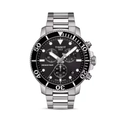 Deals ⭐ Tissot Seastar 1000 Blue-Dial Chronograph, 45.5mm Black/silver ✨