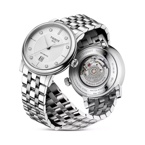 Budget ⭐ Tissot Carson Automatic Lady ⌚ Watch, 30mm White/silver 🌟 4 Budget ⭐ Tissot Carson Automatic Lady ⌚ Watch, 30mm White/silver 🌟 - Image 2