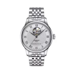 Brand new ⌛ Tissot Le Locle Powermatic 80 Open Heart ⌚ Watch, 39mm Silver/rose Gold ✔️