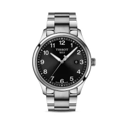 Cheap 🔔 Tissot Gent XL Classic Link Bracelet ⌚ Watch, 42mm Black/silver 🎁